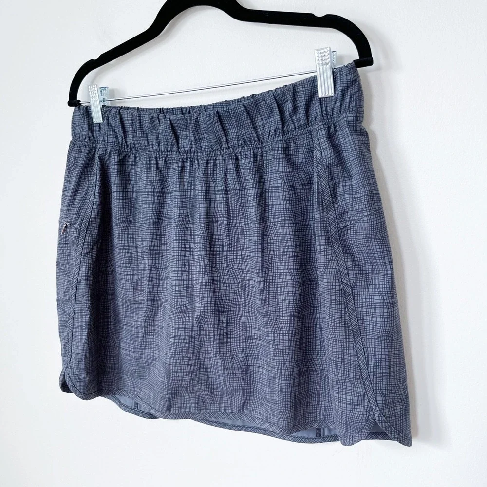 CALIA Athletic‎ Skort Skirt Grey Black Grid Pickleball Golf Womens Medium